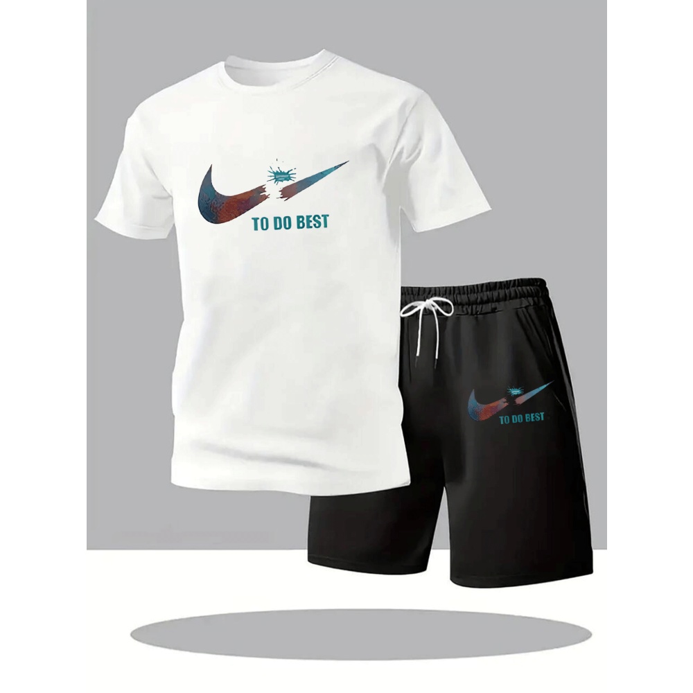 Running Gear - بدلة رياضية صيفية جديدة للرجال، طقم