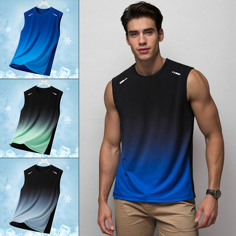 Running Gear - قميص رياضي رجالي بدون أكمام بتدرج
