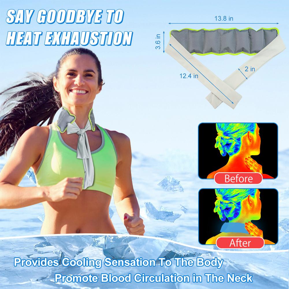 Energy Gel Pack - لفافة تبريد للرقبة قابلة لإعادة الاستخدام،