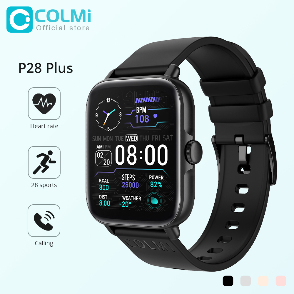 Gps Running Watch - COLMI P28 Plus بلوتوث الرد على