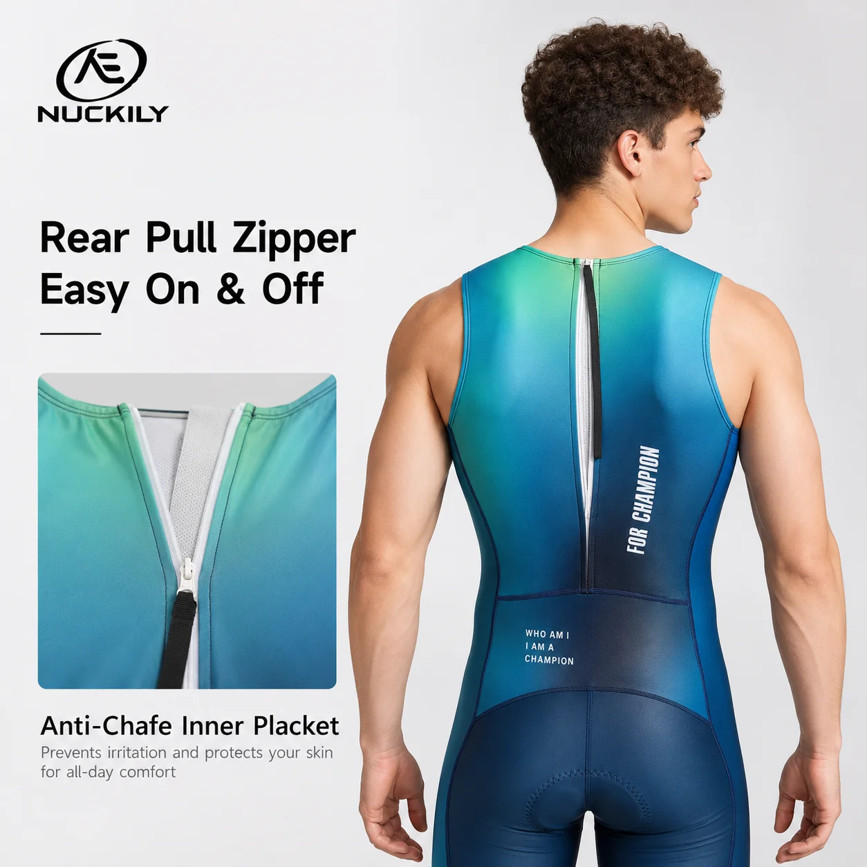 بدلة ترياتلون NUCKILY للشباب ب - مراجعة Running Gear Long Sleeve وسعره