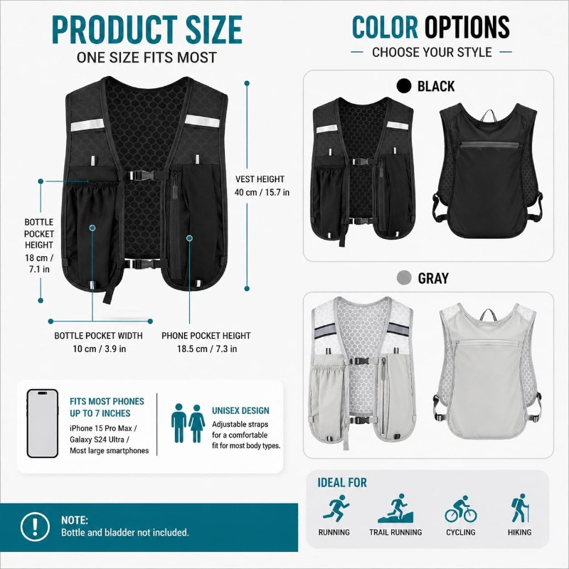 سترة عاكسة خفيفة الوزن للجري و - مراجعة Running Gear For Your Phone وسعره