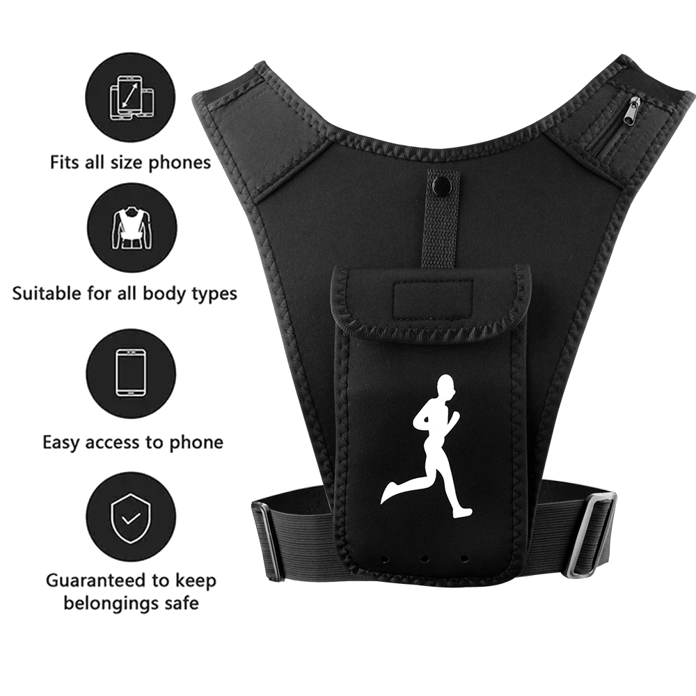 حامل هاتف صدرية للجري قابل للت - مراجعة Running Gear Marathon وسعره