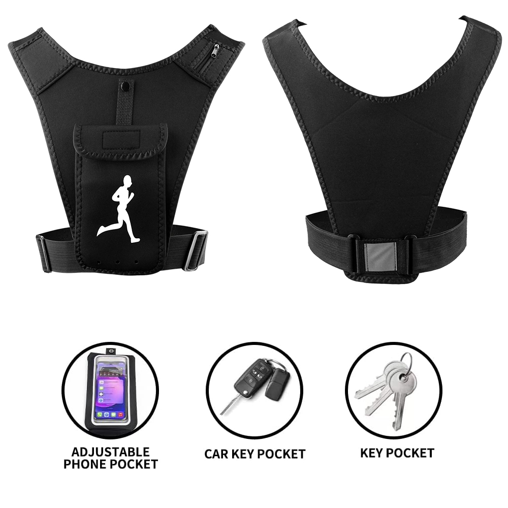 حامل هاتف صدرية للجري قابل للت - مراجعة Running Gear Marathon وسعره