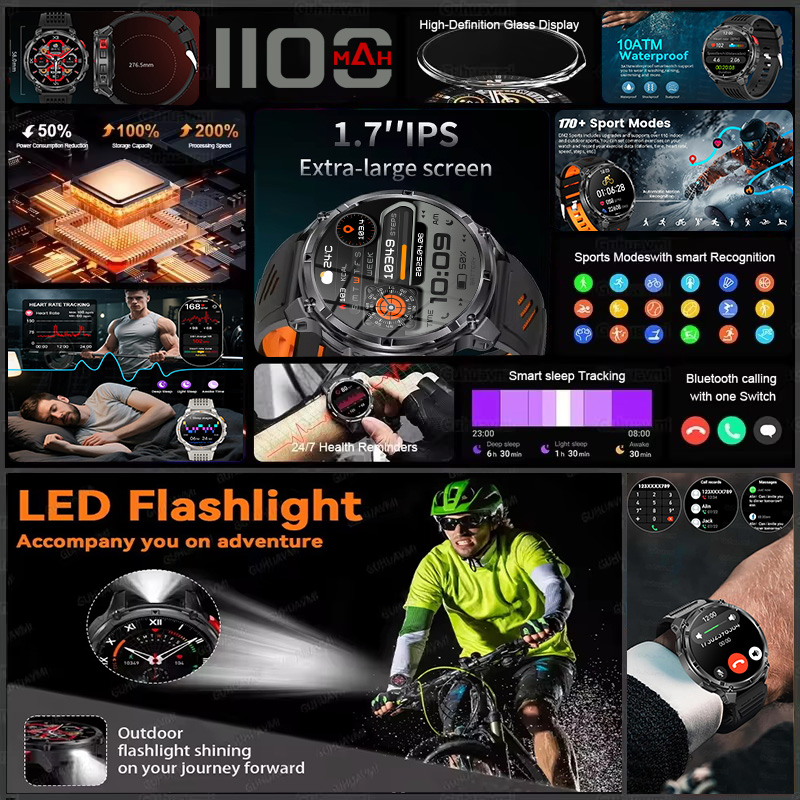 T-REX 3 ساعة ذكية عسكرية للرجا - مراجعة Gps Running Watch وسعره