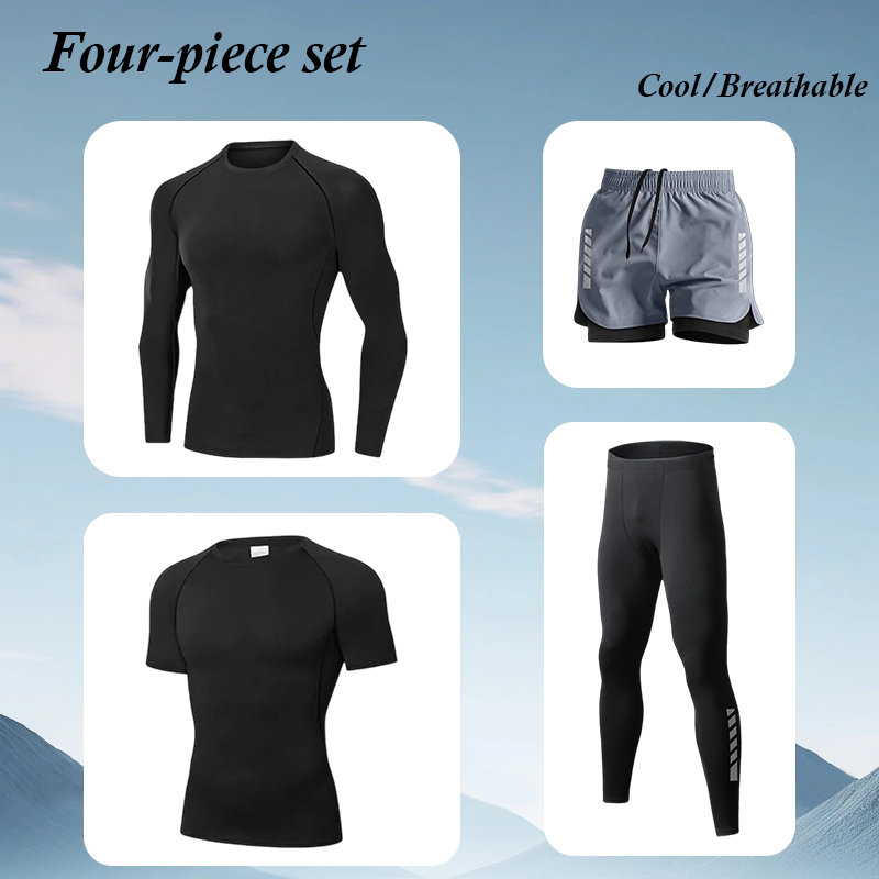 بدلة رياضية عصرية للرجال عالية - مراجعة Running Gear Long Sleeve وسعره