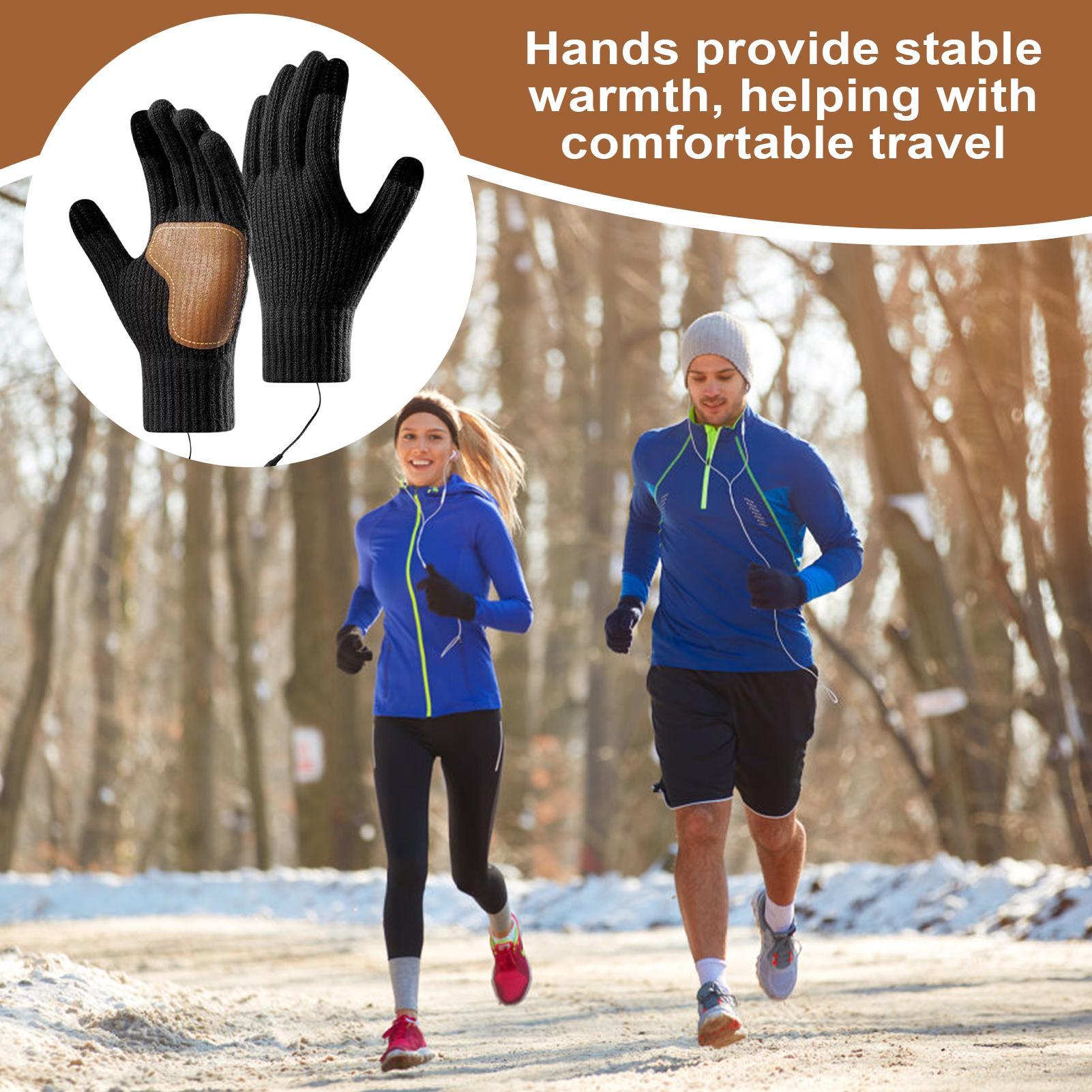 قفازات USB ساخنة مع شاشة تعمل  - مراجعة Running Gear Cold Weather Men وسعره