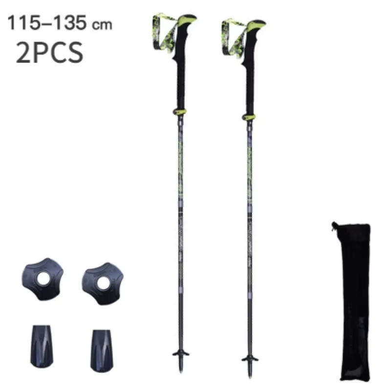 عصي تسلق قابلة للطي من ألياف ا - مراجعة Trekking Pole Carbon وسعره