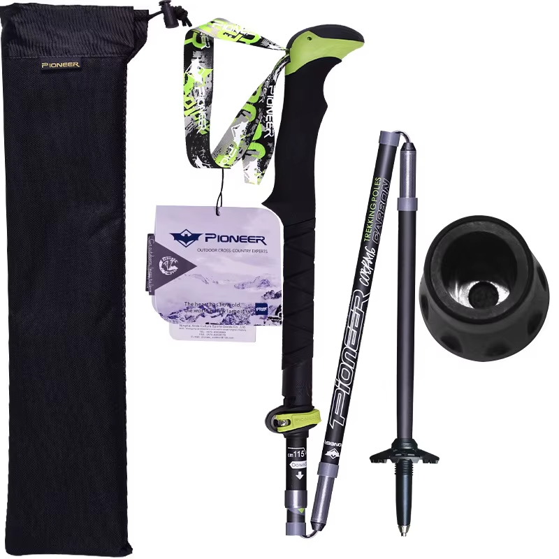 عصي تسلق قابلة للطي من ألياف ا - مراجعة Trekking Pole Carbon وسعره