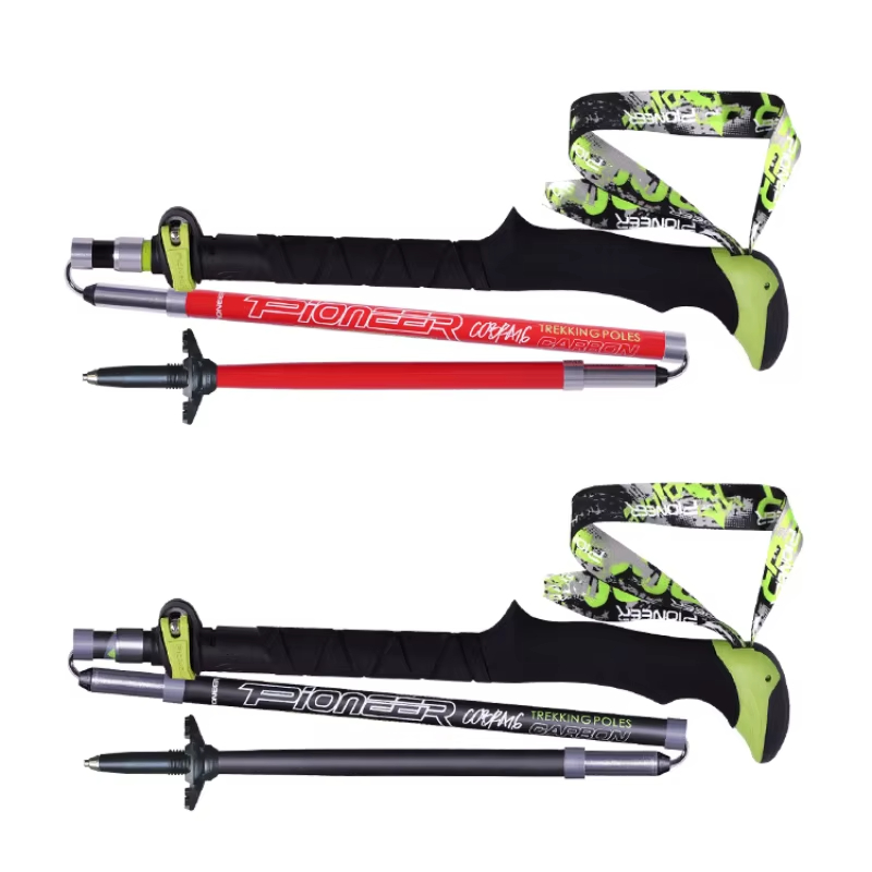 عصي تسلق قابلة للطي من ألياف ا - مراجعة Trekking Pole Carbon وسعره