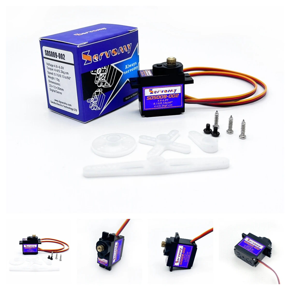 4 قطعة سيرفو SDS009-02 9 جرام  - مراجعة Running Gear Vehicle وسعره
