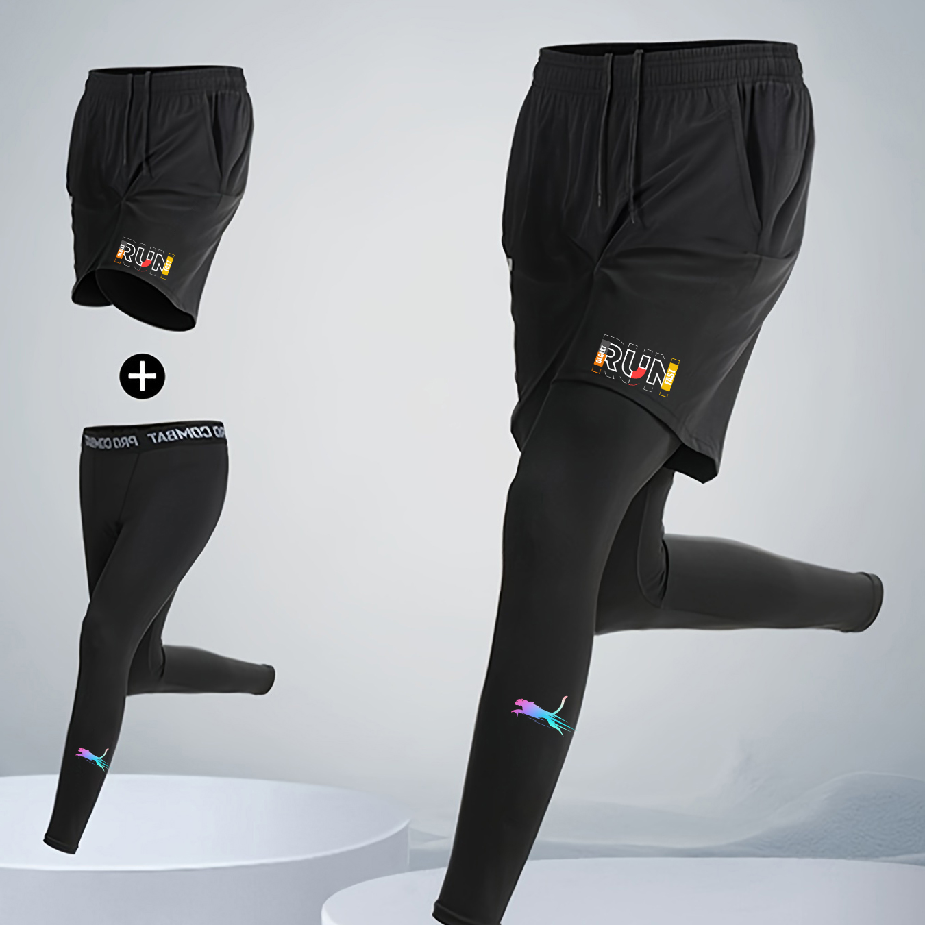 طقم رياضي للرجال مكون من قطعتي - مراجعة Running Jogging Gear وسعره