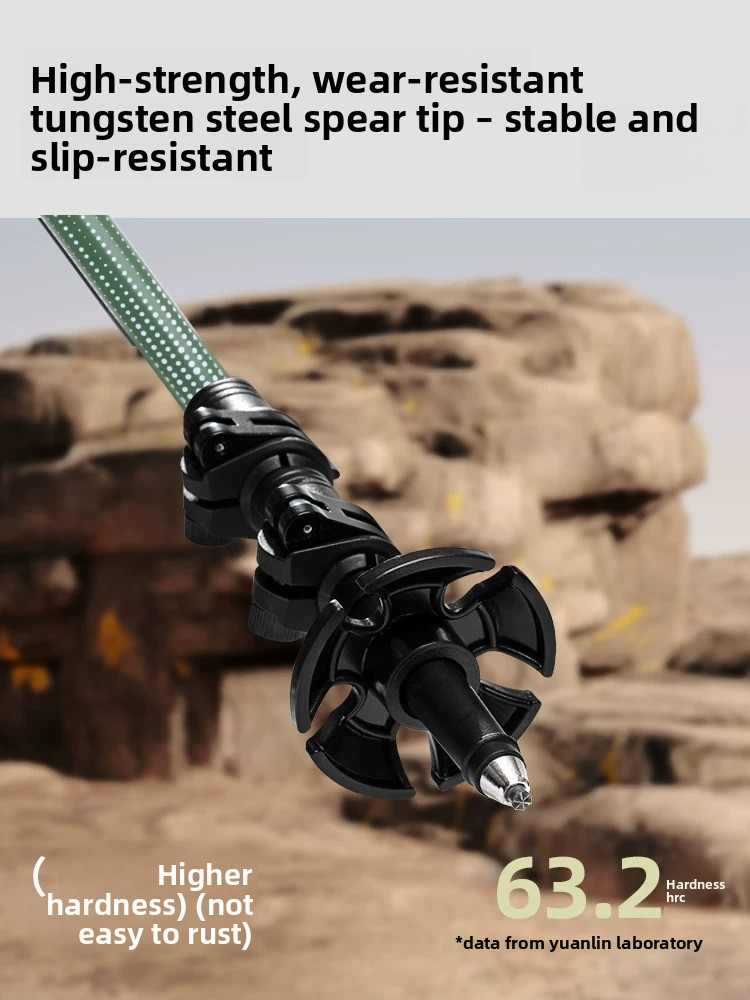 عصي مشي احترافية من ألياف الكر - مراجعة Trekking Pole Carbon وسعره