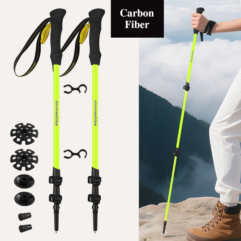 عصي المشي من ألياف الكربون بال - مراجعة Trekking Pole Carbon وسعره