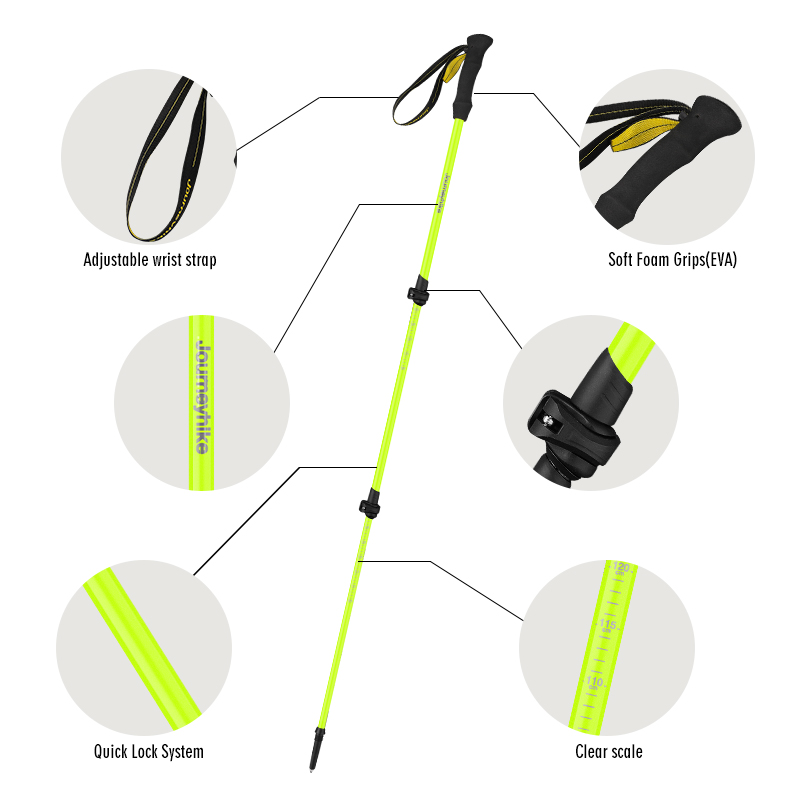 عصي المشي من ألياف الكربون بال - مراجعة Trekking Pole Carbon وسعره