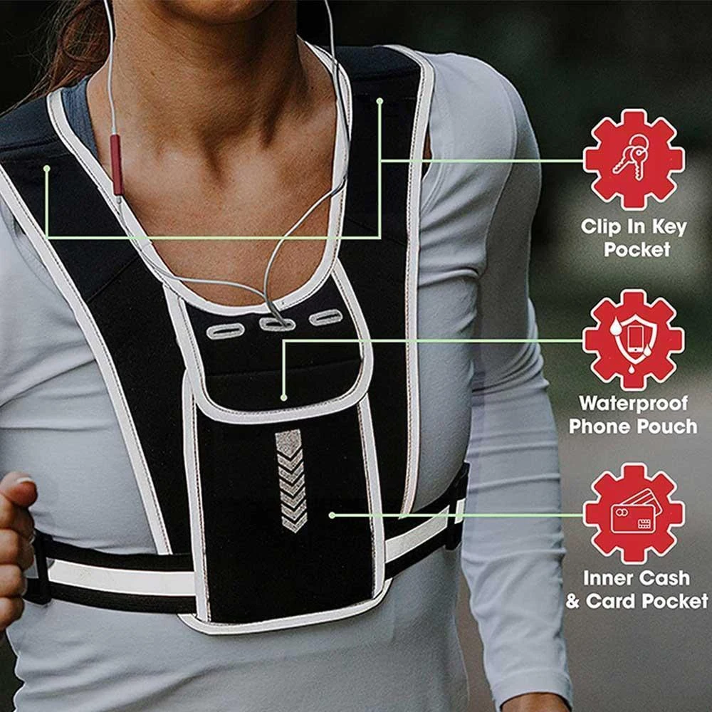 سترة جري مع حامل هاتف للرجال و - مراجعة Running Gear Marathon وسعره