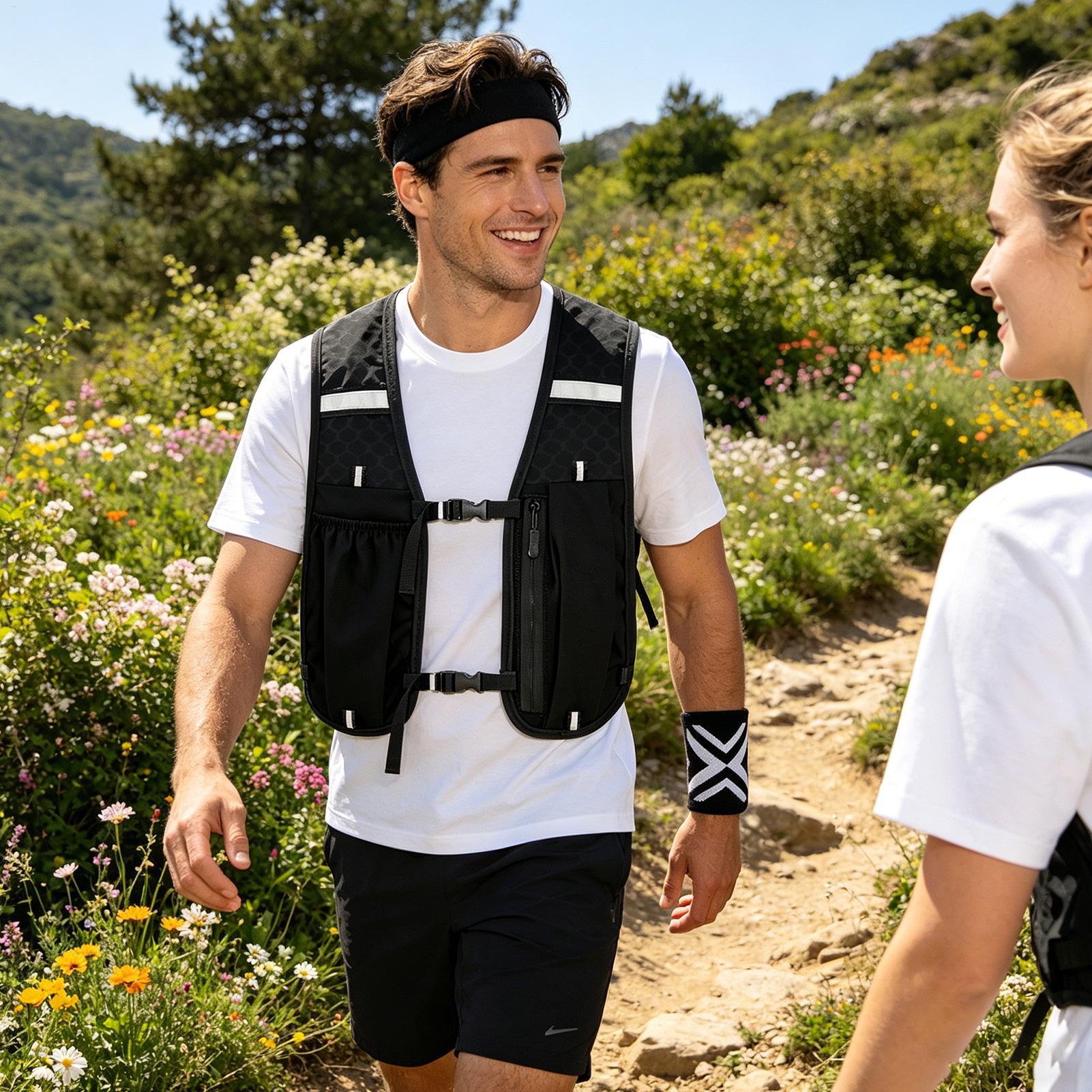 سترة أمان للجري مع حزام للرأس  - مراجعة Running Gear Trail وسعره