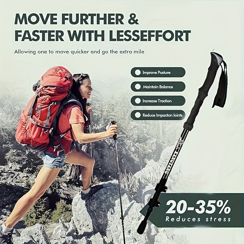أقطاب رحلات من ألياف الكربون خ - مراجعة Trekking Pole Carbon وسعره